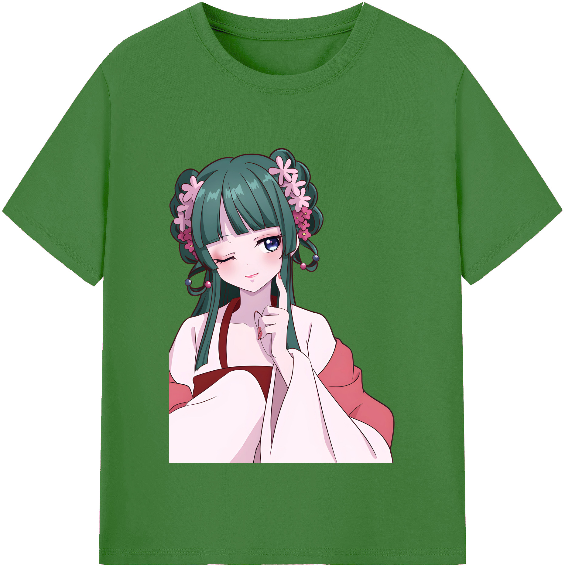 （画像用） 薬屋のひとりごと The Apothecary Diaries レディースカジュアルプリントTシャツ（綿100％）